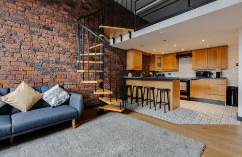 Liverpool Warehouse Flat - Sleeps 5, WiFi, Free On-Site Parking - Foto 31