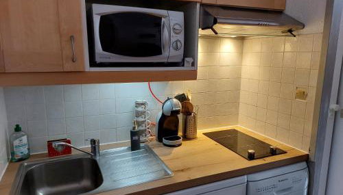 La Plagne Les Coches studio divisible ensoleillé - Foto 4, stove, minibar