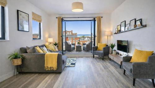 Margate Penthouse Private Balconies Sea Glimpses Gated Parking Air-Con The Penthouse Margate - Foto 1