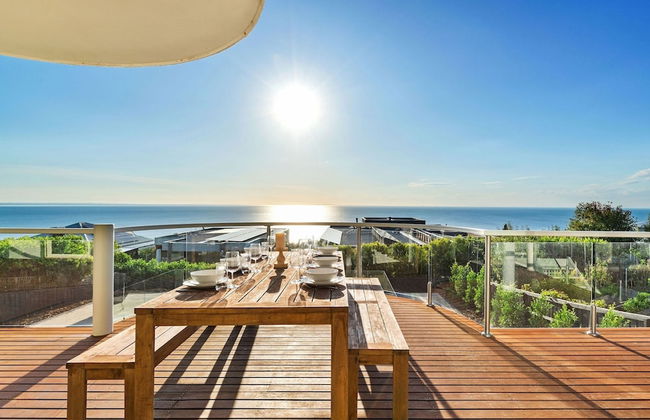 Clifftop Family Retreat With Views Pool - Foto 11