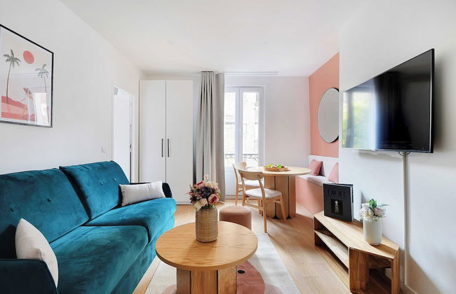 Peaceful Apartment - 1br/4p - Sacre Coeur - Foto 8