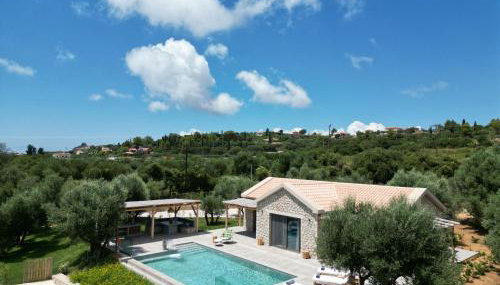 Elaiopetra Kefalonia - Stonehouse Hideaway with pool - Modern Luxury with Serene Sea and Mountain Views - Foto 3, sunbed