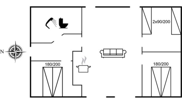 "Pietari" - 1.2km from the sea - Photo 2, Floorplan