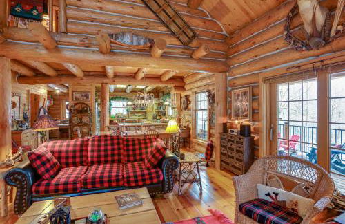 Handcrafted Log Home on River Near Crystal Mtn - Foto 6