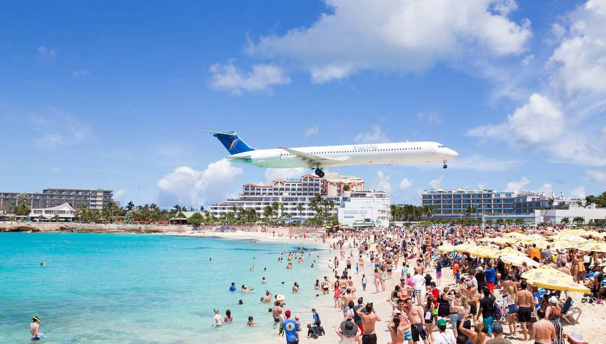 Paysage de Maho Beach