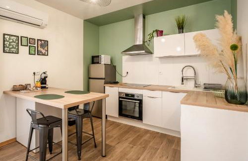 Cosy Green Clim Wifi Centre ville 2 pers - Foto 3