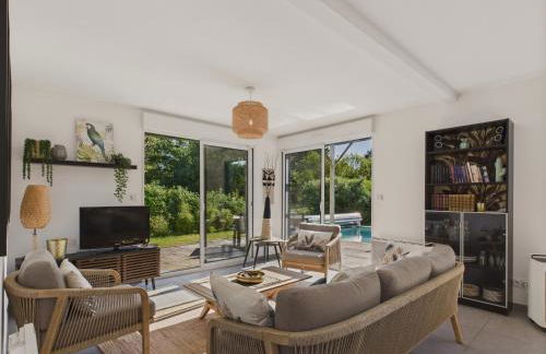 Piscine chauffée - 750m plage - 4 adultes - 4 enfants - Foto 9