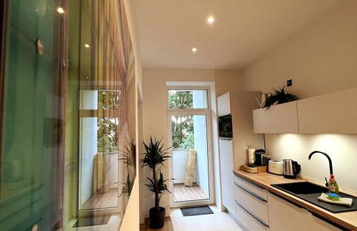 Soul-Apartment Balkon PrivatParkplatz 2 Boxspringbetten 55Zoll TV WLAN - Foto 10