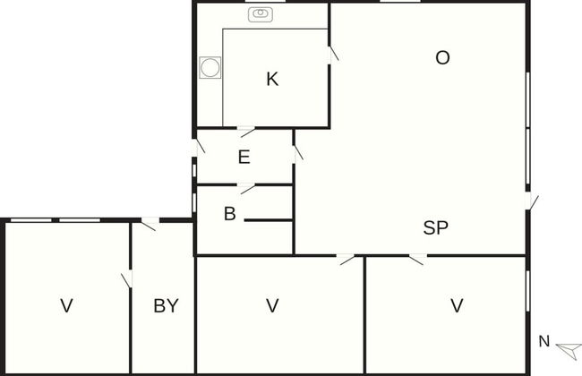 6 Person Holiday Home in Rodvig Stevns - Foto 7