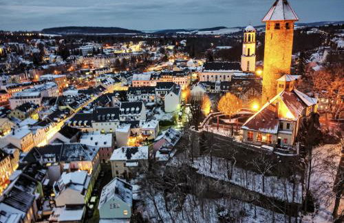 5 Sterne Ferienwohnung Schlossplatz - Sachsen Vogtland Erzgebirge 6 Personen 3 SZ Sauna Kamin - Foto 4