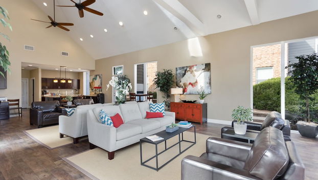 Coin salon dans le hall