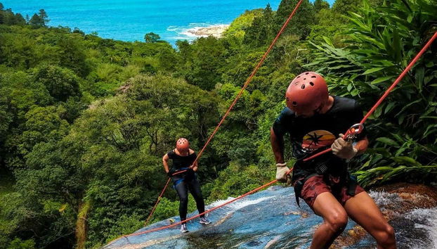 View with Calhetas Beach in the background