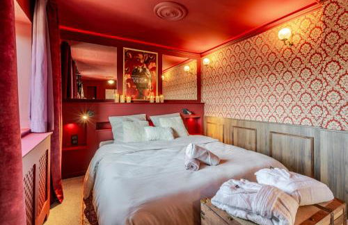 Love room avec Spa privatif "la Courtisane" - Sofa Tantra, terasse, salon d'hiver sous dôme transparent chauffé - love-room-alsace-67 - Foto 9