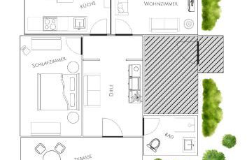 Villa Daries - Ferienwohnung mit eigenem Müritzstrand - Foto 26