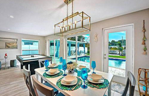 NEW Waterfront Tropic Oasis - Heated Pool, Canal, Dock, Air Hockey - Foto 7