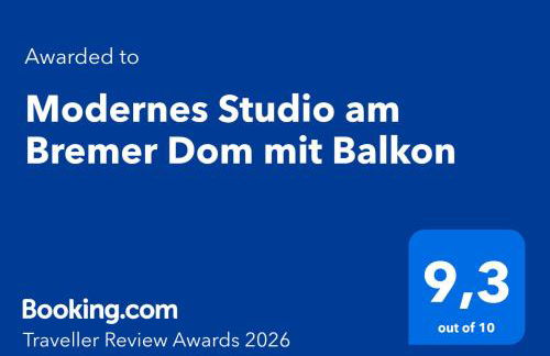 Modernes Studio am Bremer Dom mit Balkon - Photo 7