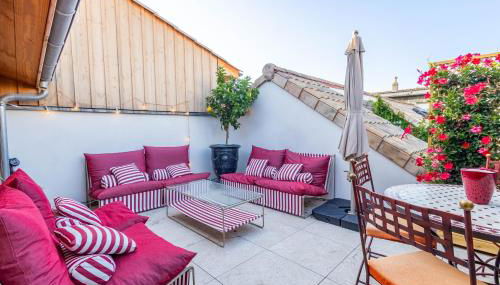 Terrasse - 2min gare - Local velos motos - clim - Foto 2