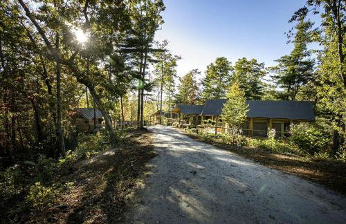 Secluded Tree Tent with Outdoor Soaking Tub & Pizza Oven Near Blue Ridge Waterfalls, Zirconia, North Carolina - Foto 25