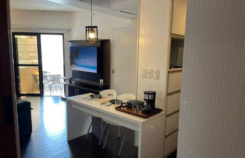 Flat moderno com vista para o mar e varanda! - Foto 11