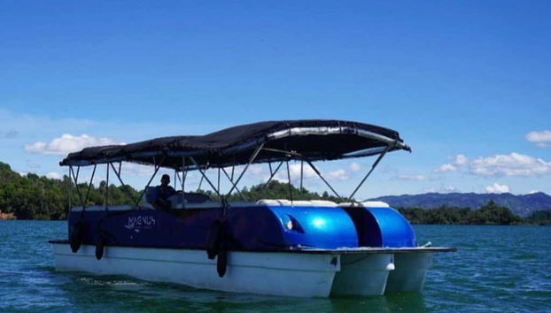 A typical Colombian boat