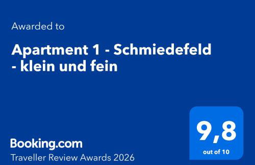 Apartment 1 - Schmiedefeld - klein und fein - Foto 36