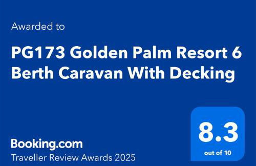 PG173 Golden Palm Resort 6 Berth Caravan With Decking - Foto 16