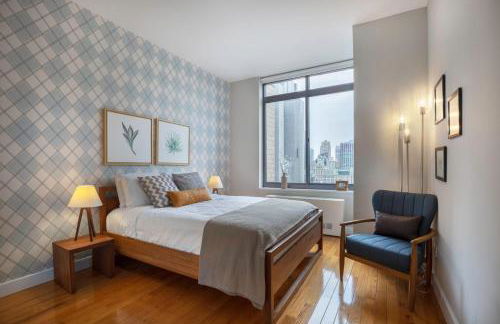 Modern Bright Times Sq 1BR w Indoor pool NYC-8 - Foto 8