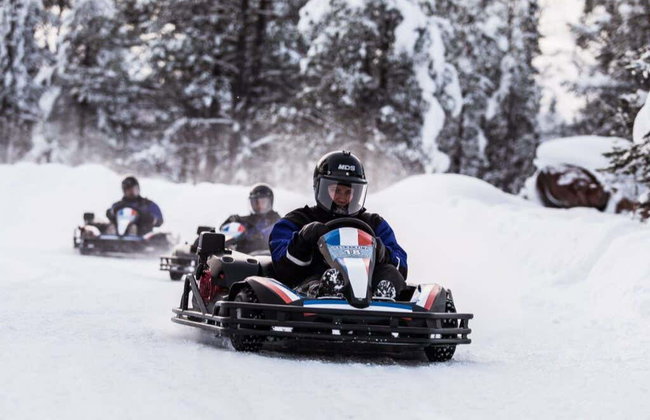 Tour en patinete de nieve + Conducción de karts - Foto 2