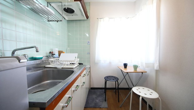 World Inn Naniwa - Foto 5, Cocina básica privada