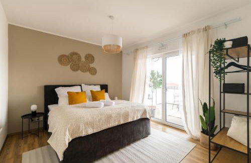 DWELLSTAY - Modernes Apartment I 55qm I 2 Zimmer I Küche I Bad I Terrasse I TV I WLAN - Foto 1