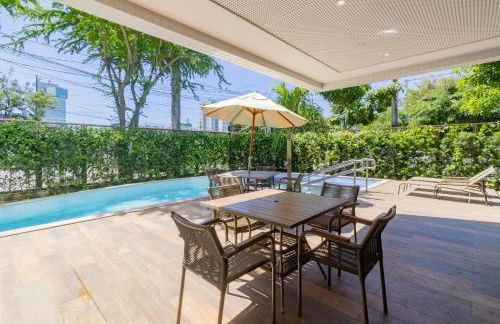 Apartamento com VISTA maravilhosa no bairro do Pina! Cozinha completa, Wi-Fi, Ar Condicionado e máquina de lavar - Condomínio com Estacionamento, Recepção 24h, Piscina e Academia - Foto 28