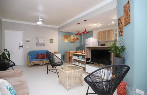 Apartamento Praia do Tombo Guarujá 120m do mar - Foto 5