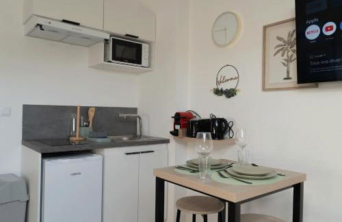 CitizenHouse Anzin - 4 Studios - 15 à 36m2 - Jardin - Terrasse - Accès autonome - WiFi - Netflix - Foto 39