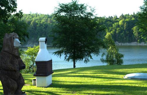 Brama Sanu - z prywatną linią brzegową Jeziora Solińskiego - pomosty - pontony - basen sezonowy - Foto 69