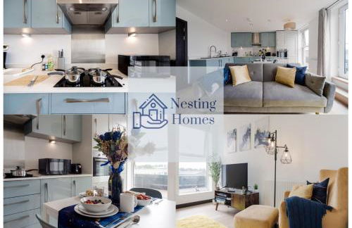 Step Free 2 Bed 2 bath Oasis FlatIClose to David Lloyd Gym with Fully Equipped Kitchen& Parking in DartfordIMins from station and 45 mins into Central London - Photo 48