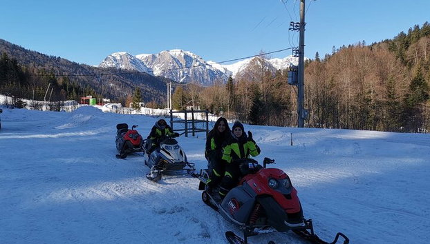 Passeio SnowMobiles em montanhas dos Cárpatos - Foto 5