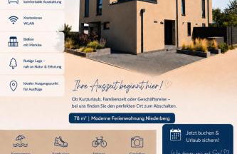 FeWo Niederberg - moderner Style trifft gemütliche Natürlichkeit - Photo 1