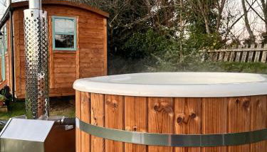 Cornwall Shepherds Hut - Hot Tub & Cosy Log Burner - Foto 5