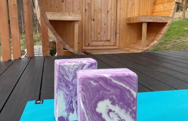 Little Getaway in the Highlands, private sauna and stargazing geodome - Foto 14