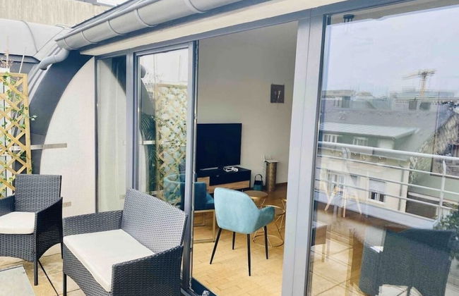 Large Retro Chic Flat 100m2 in City Center - Parking - Foto 20