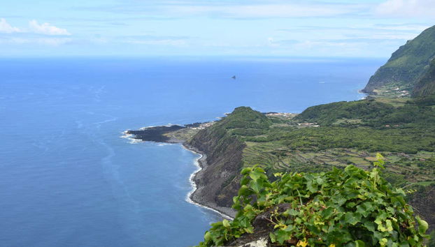 Vistas of the coast of Flores Island