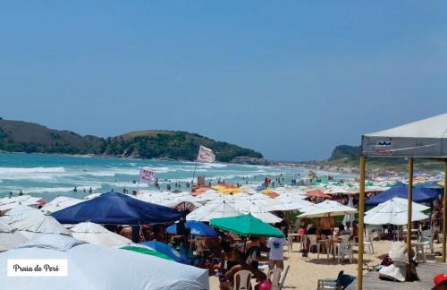 De frente a Praia do Peró, Da janela Maravilhe-se com a Vista! Apto tipo flat, Pé na Areia, Piscina, Wi Fi - Foto 51