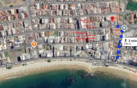 PRAIA DO MORRO - 2 QUARTOS - Apartamento 3 min do mar á pé - Garagem coberta e livre - WI FI - Foto 2