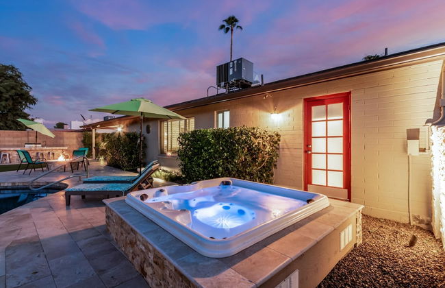 Palm Tree Paradise Heated spa Pool Firepit - Foto 38