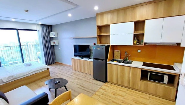 D'capital Vinhome Apartment For Rent - Foto 2, Zona de estar