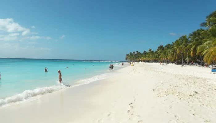 Enjoying the beaches of Saona Island