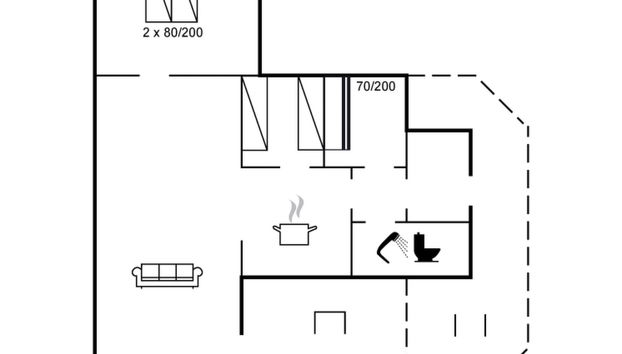 "Heralde" - 250m from the sea - Foto 2, Floorplan