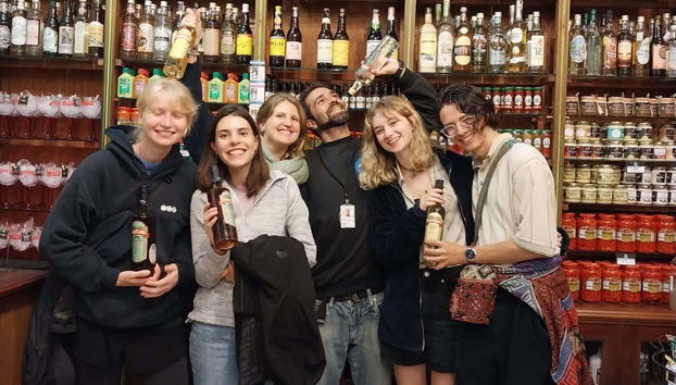 Disfrutando del tour de la cachaza