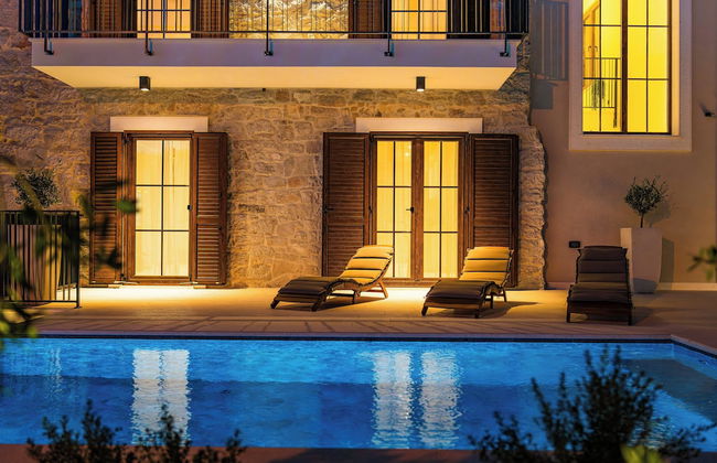 Sea front Villa Draga - infinity pool - Foto 29