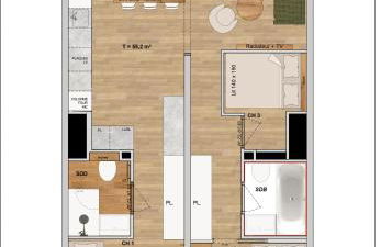 Arc 2000 -location de 2 appartements et 1 studio avec balcon et vue - Foto 20